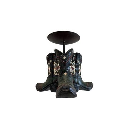 Pure Western - Western Boot Candle Holder