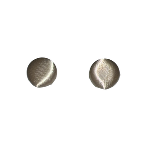 12mm Gold Button Fabric earrings