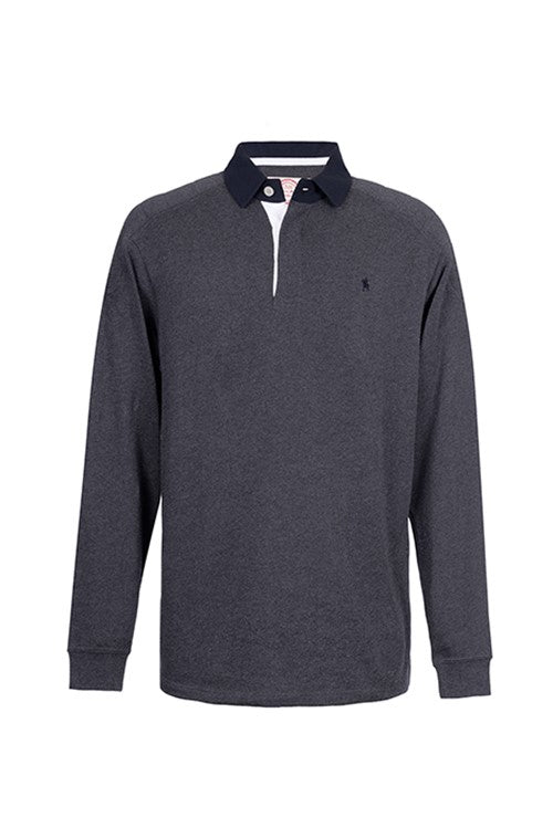 Thomas Cook Heavy Weight Jersey Knit Rugby - Charcoal