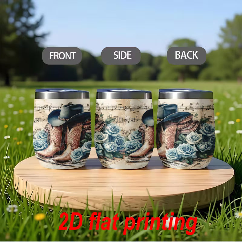 Hats & Boots 12oz Insulated Stainless Steel Tumbler