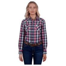 Load image into Gallery viewer, Wrangler - Women’s Greta  Check Western  Long Sleeve Shirt
