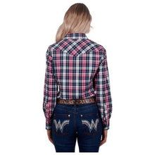 Load image into Gallery viewer, Wrangler - Women’s Greta  Check Western  Long Sleeve Shirt
