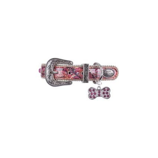 Pure Western – Baxter Dog Collar – Pink