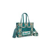 Load image into Gallery viewer, Wrangler Aztec Crossbody Tote Bag - Turquoise
