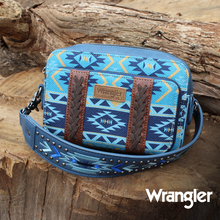 Load image into Gallery viewer, Wrangler Southwestern Crossbody Wallet Bag - Navy
