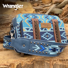 Load image into Gallery viewer, Wrangler Southwestern Crossbody Wallet Bag - Navy
