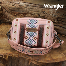 Load image into Gallery viewer, Wrangler Southwestern Crossbody Wallet Bag - Pink
