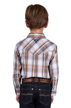 Load image into Gallery viewer, Pure Western - Boy’s Axel Check Western Long Sleeve Shirt
