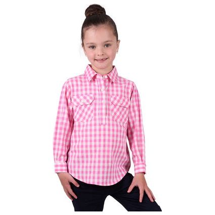 Hard Slog - Kid’s Melly Half Placket Long Sleeve Shirt