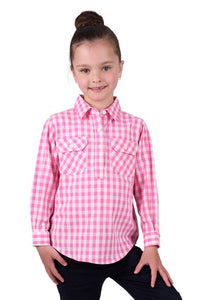 Hard Slog - Kid’s Melly Half Placket Long Sleeve Shirt