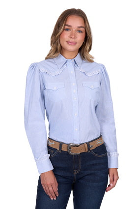 Pure Western - Women’s Lexi Stripe Western Long Sleeve Shirt