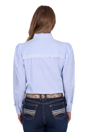 Pure Western - Women’s Lexi Stripe Western Long Sleeve Shirt