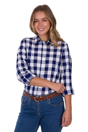 Thomas Cook - Women’s Scarlet Tab Long Sleeve Shirt – Navy/White