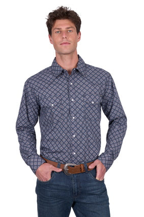 Pure Western - Men’s Douglas Print Western Long Sleeve Shirt