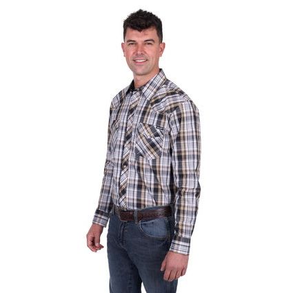 Wrangler – Men’s Joel Check Western Long Sleeve Shirt