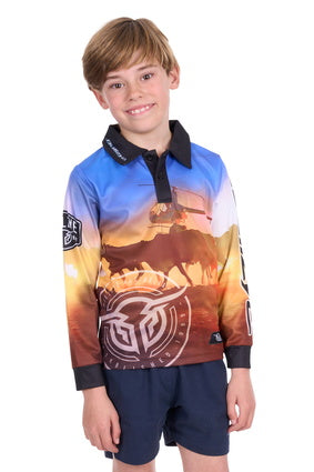 Bullzye Boy’s Outback Long Sleeve Tee – Multi