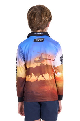 Bullzye Boy’s Outback Long Sleeve Tee – Multi