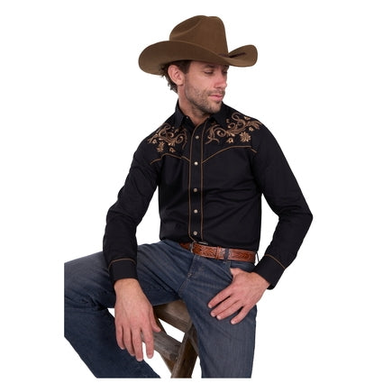 Wrangler Men’s Luke Embroidered Long Sleeve Shirt