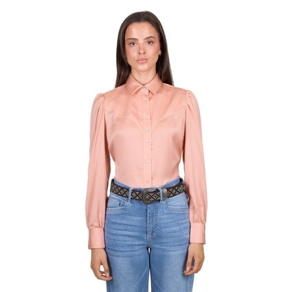Wrangler Women’s Scarlet Long Sleeve Shirt – Pink