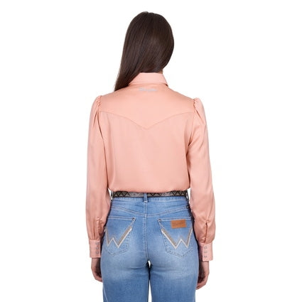 Wrangler Women’s Scarlet Long Sleeve Shirt – Pink