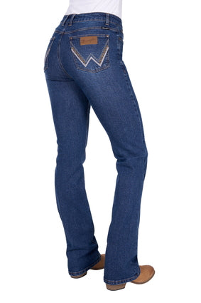 Wrangler Women’s Laura High Rise Boot Cut Jean – Bailey