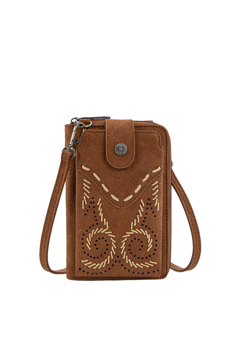 Wrangler® Swirl Phone Wallet Bag - Tan