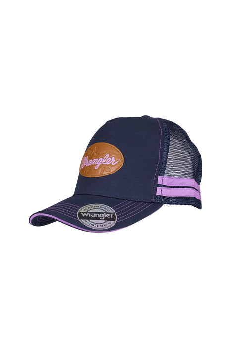 Wrangler Mia 6 Panel Trucker Cap – Navy