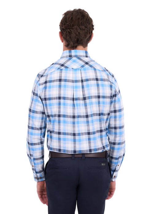 Men’s Jacob Check 2-Pocket Long Sleeve Shirt