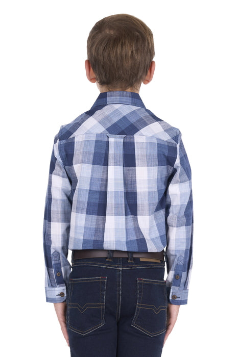 Boy’s Oscar Check 2-Pocket Long Sleeve Shirt