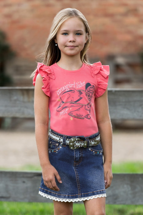 Pure Western Girl’s Alira Short Sleeve Tee