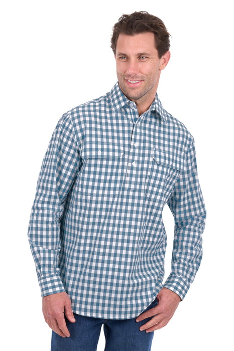 Men’s River Half Placket Long Sleeve Shirt