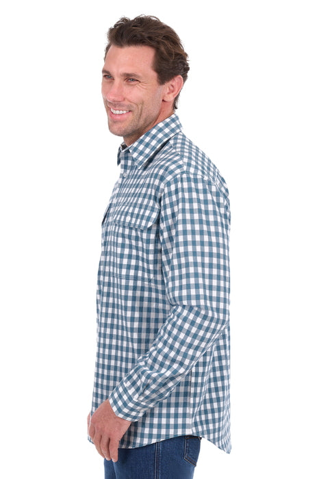 Men’s River Half Placket Long Sleeve Shirt