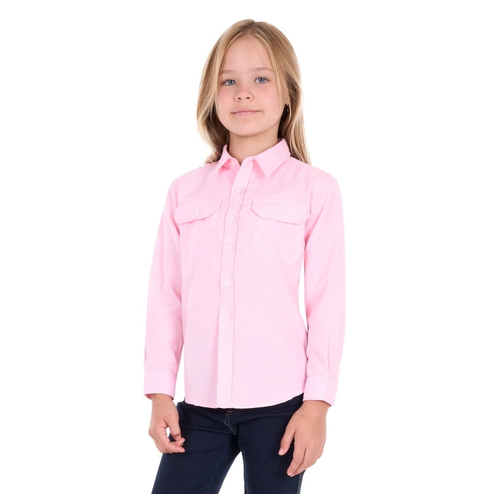 Hard Slog Brooks Girls Long Sleeve Shirt – Pink
