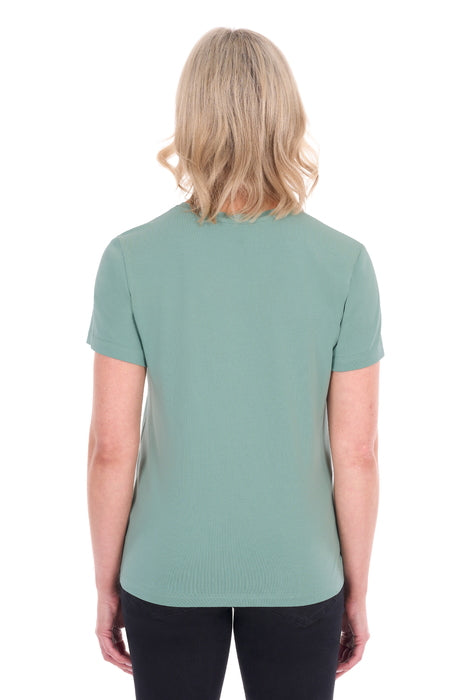 Thomas Cook Women’s V Neck Classic Fit Tee – Sage