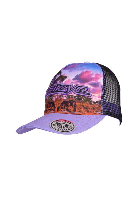 Bullzye Grazing Horse High Profile Trucker Cap – Multi