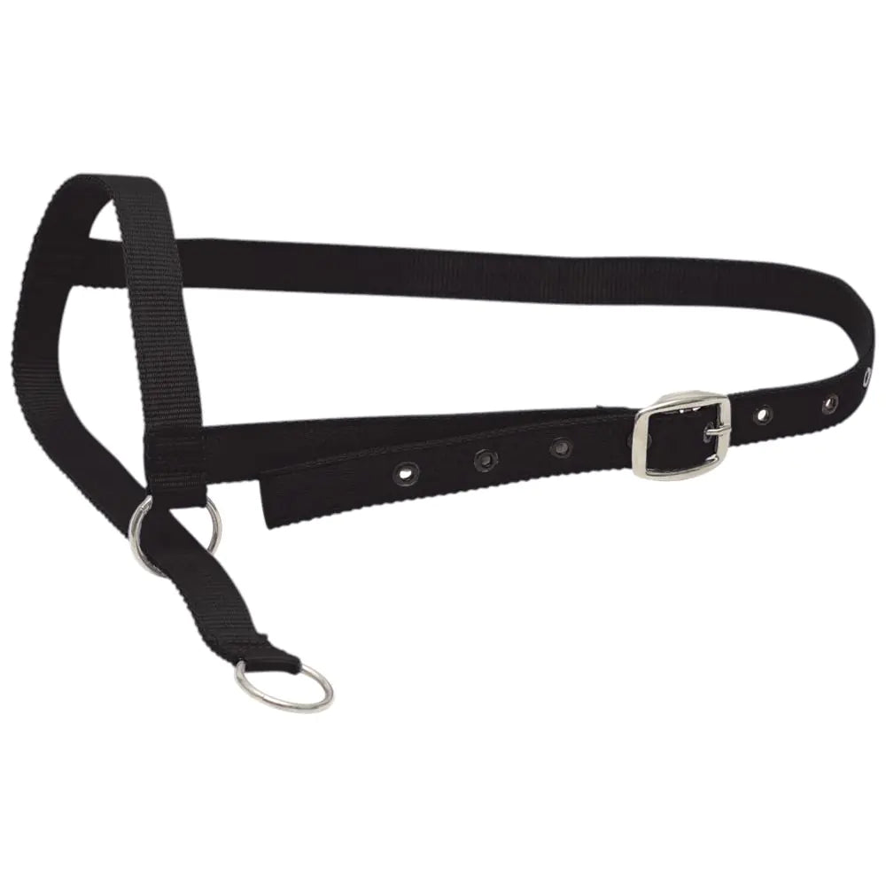 Black Nylon Cow Leading Halter