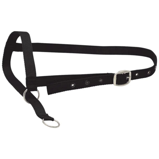 Black Nylon Cow Leading Halter