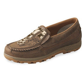 Twisted X - Women’s Cow Fur Cut Out Cell Stretch® Mocs Slip On