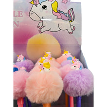 Load image into Gallery viewer, Unicorn Rainbow Pom Pom Pen
