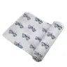 Load image into Gallery viewer, Indigo Monster Trucks Cotton Swaddle
