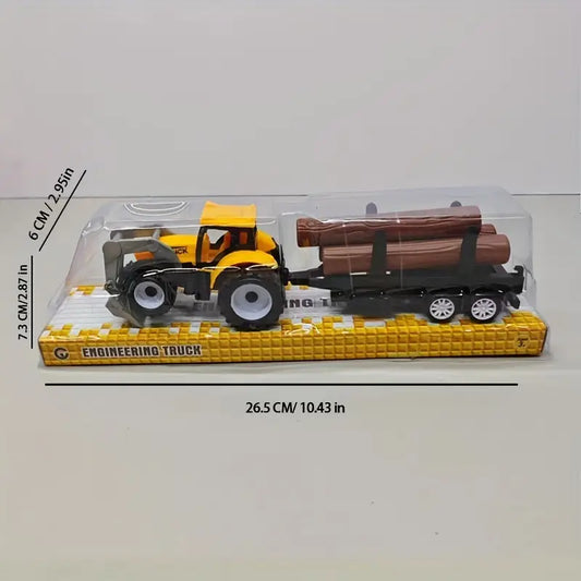 Children’s Toy Car with Bucket – Yellow Engineering Vehicle Set