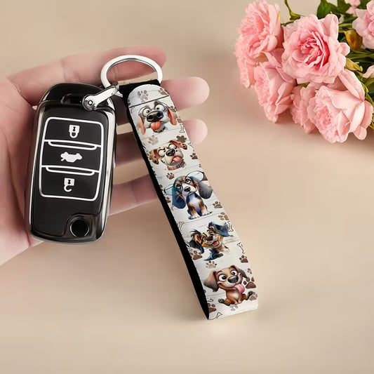 Dog Lover Neoprene Keychain
