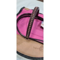 Load image into Gallery viewer, Toprail Equine - Bridle – Leather with PINK Inlay Beading - Full Size
