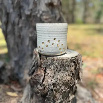Ceramic Paw Print Mug with Handle
