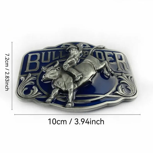 🤠 Vintage Alloy Cowboy Belt Buckle – Western Style