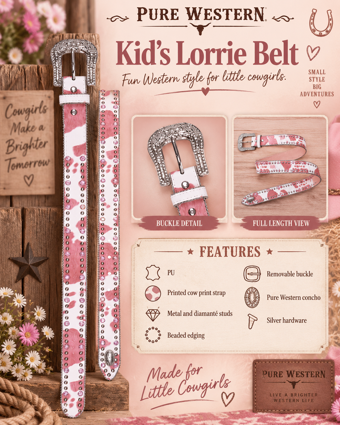 Pure Western Kid’s Lorrie Belt