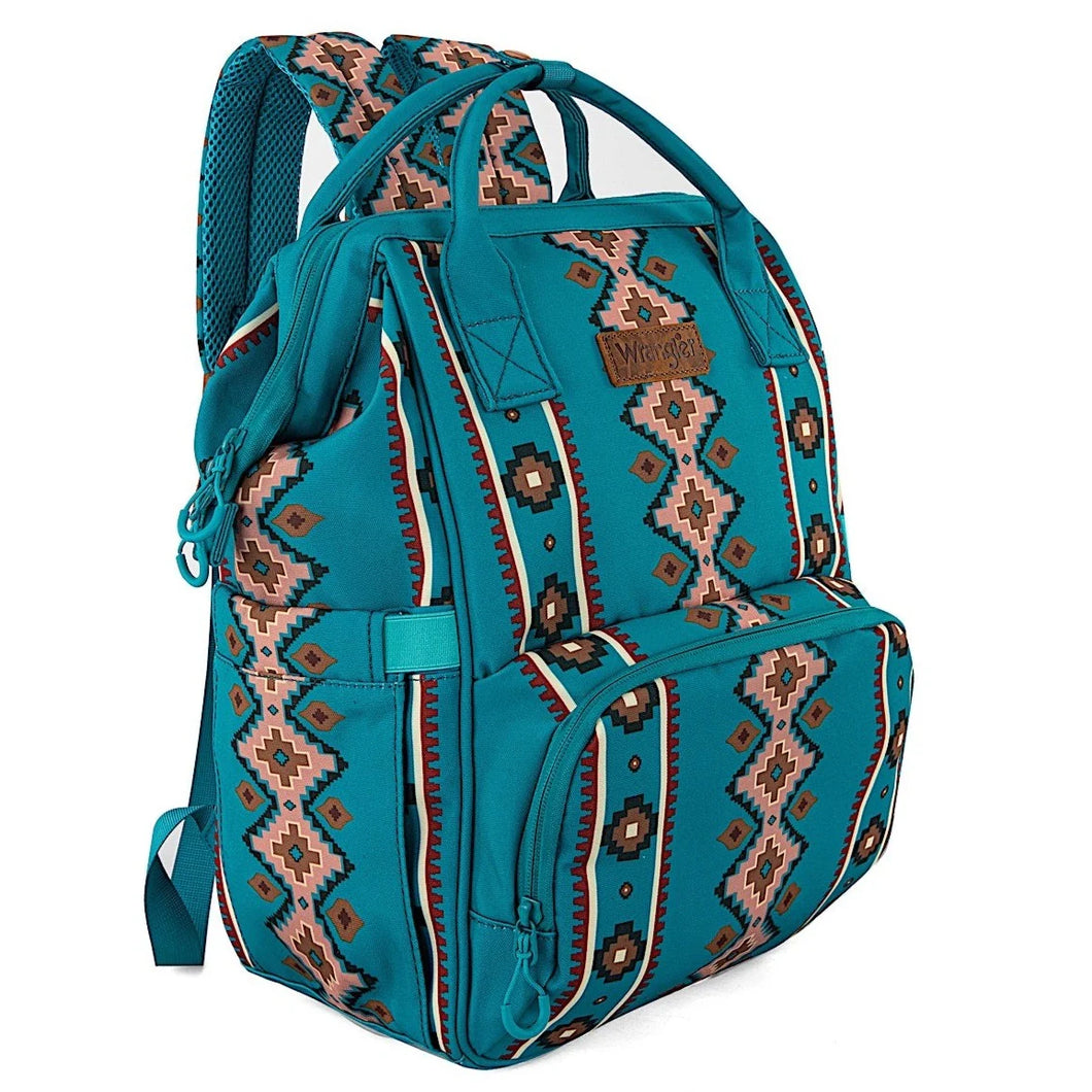 Wrangler Bag Southwestern Backpack/Baby Bag Turquoise