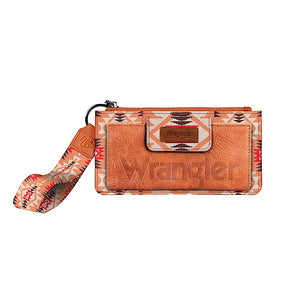 Wrangler - Womens Apricot Southwestern Logo Wallet