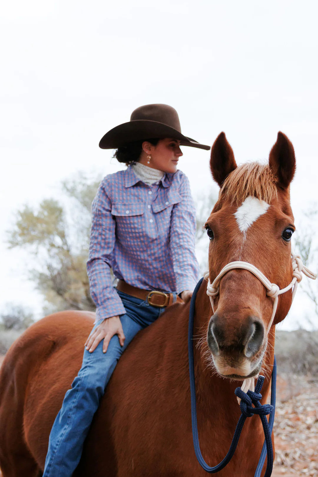 Black Colt Work Shirt – Pink & Blue Check