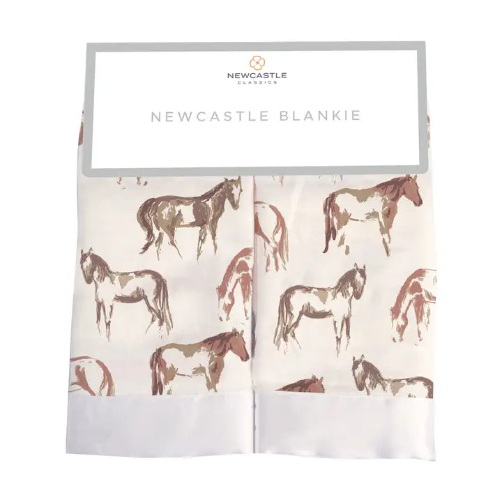Wild Horse Bamboo Muslin Baby Blankie